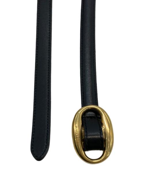 Saint Laurent Paris（サンローランパリ）Saint Laurent Paris (サンローランパリ) レザーベルト ブラックの古着・服飾アイテム