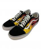 VANSヴァンズ）の古着「ローカットスニーカー」｜ブラック×オレンジ