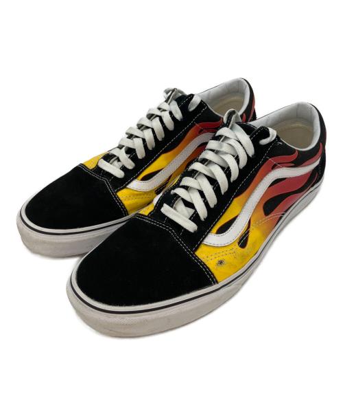 VANS（ヴァンズ）VANS (ヴァンズ) ローカットスニーカー ブラック×オレンジ サイズ:30cmの古着・服飾アイテム