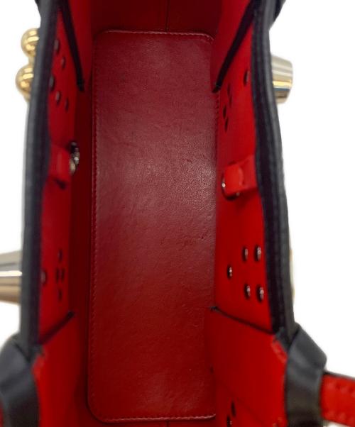 Christian Louboutin（クリスチャン・ルブタン）Christian Louboutin (クリスチャン・ルブタン) 2WAYショルダーバッグ ブラック×レッドの古着・服飾アイテム