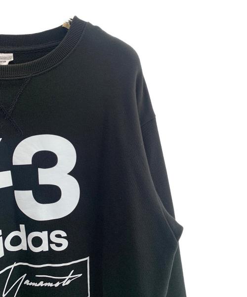 adidas（アディダス）adidas (アディダス) Y-3 (ワイスリー) スウェット ブラック×ホワイト サイズ:Lの古着・服飾アイテム