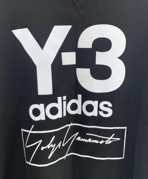 adidas（アディダス）adidas (アディダス) Y-3 (ワイスリー) スウェット ブラック×ホワイト サイズ:Lの古着・服飾アイテム