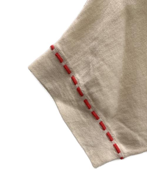 LOUIS VUITTON（ルイ ヴィトン）LOUIS VUITTON (ルイ ヴィトン) 半袖カットソー アイボリー×レッド サイズ:Ｓの古着・服飾アイテム