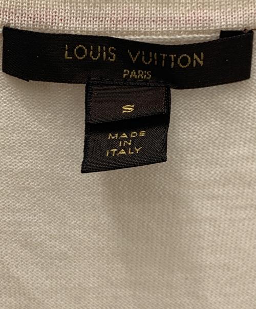 LOUIS VUITTON（ルイ ヴィトン）LOUIS VUITTON (ルイ ヴィトン) 半袖カットソー アイボリー×レッド サイズ:Ｓの古着・服飾アイテム