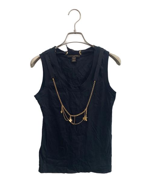 LOUIS VUITTON（ルイ ヴィトン）LOUIS VUITTON (ルイ ヴィトン) ノースリーブカットソー ブラック サイズ:Ｓの古着・服飾アイテム