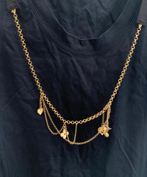 LOUIS VUITTON（ルイ ヴィトン）LOUIS VUITTON (ルイ ヴィトン) ノースリーブカットソー ブラック サイズ:Ｓの古着・服飾アイテム