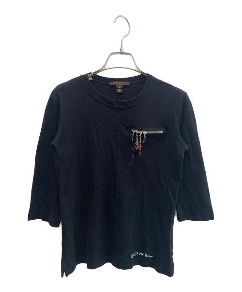 LOUIS VUITTON（ルイ ヴィトン）LOUIS VUITTON (ルイ ヴィトン) 長袖カットソー ブラック サイズ:Ｓの古着・服飾アイテム