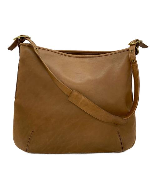COACH（コーチ）COACH (コーチ) レザーショルダーバッグ ブラウンの古着・服飾アイテム