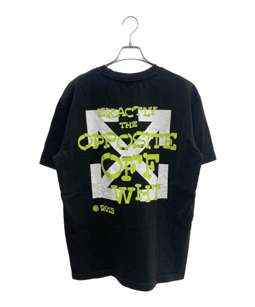OFFWHITE（オフホワイト）OFFWHITE (オフホワイト) 半袖カットソー ブラック サイズ:Lの古着・服飾アイテム