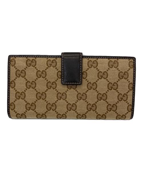 GUCCI（グッチ）GUCCI (グッチ) 長財布 ブラウンの古着・服飾アイテム