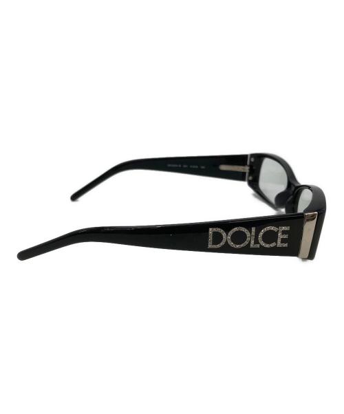 DOLCE & GABBANA（ドルチェ＆ガッバーナ）DOLCE & GABBANA (ドルチェ＆ガッバーナ) 伊達眼鏡 ブラックの古着・服飾アイテム