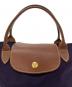 中古・古着 LONGCHAMP (ロンシャン) ハンドバッグ ネイビー：5000円