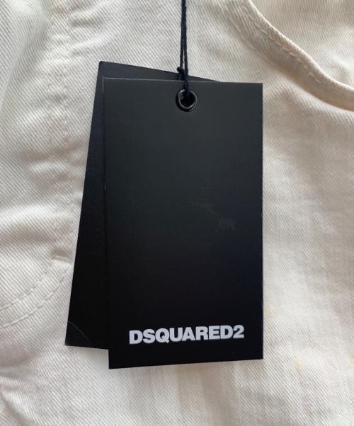 DSQUARED2（ディースクエアード）DSQUARED2 (ディースクエアード) ペイント加工デニムパンツ ホワイト サイズ:46 未使用品の古着・服飾アイテム
