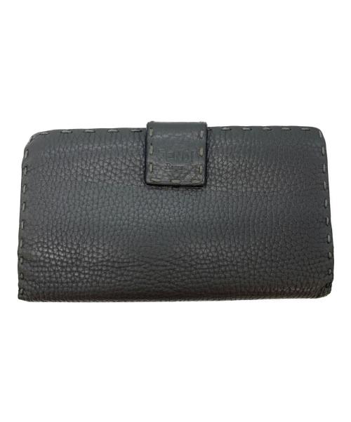 FENDI（フェンディ）FENDI (フェンディ) 長財布 グレーの古着・服飾アイテム