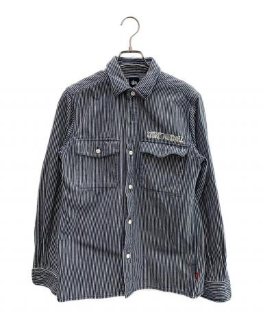 中古・古着通販】stussy (ステューシー) 刺繍カバーオール ネイビー