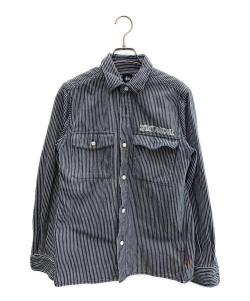 stussy（ステューシー）stussy (ステューシー) 刺繍カバーオール ネイビー×ホワイト サイズ:Ｓの古着・服飾アイテム