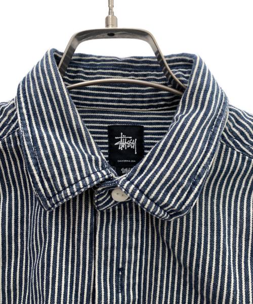 stussy（ステューシー）stussy (ステューシー) 刺繍カバーオール ネイビー×ホワイト サイズ:Ｓの古着・服飾アイテム