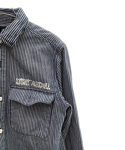 stussy（ステューシー）stussy (ステューシー) 刺繍カバーオール ネイビー×ホワイト サイズ:Ｓの古着・服飾アイテム