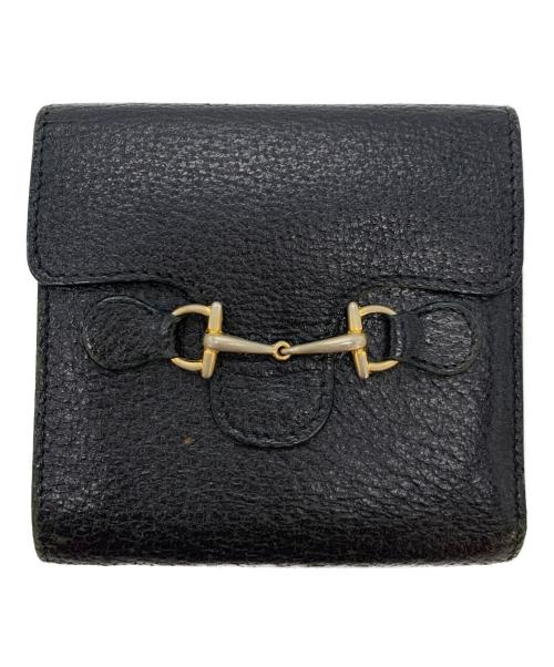 GUCCI（グッチ）GUCCI (グッチ) 2つ折り財布 ブラックの古着・服飾アイテム