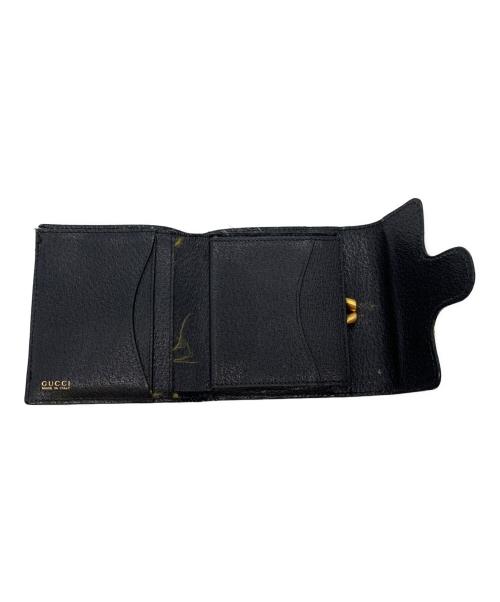 GUCCI（グッチ）GUCCI (グッチ) 2つ折り財布 ブラックの古着・服飾アイテム
