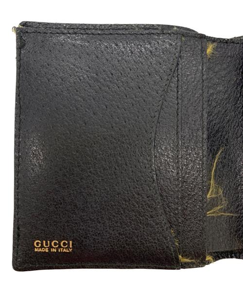 GUCCI（グッチ）GUCCI (グッチ) 2つ折り財布 ブラックの古着・服飾アイテム