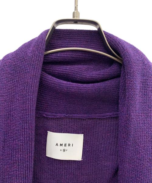 Ameri（アメリ）Ameri (アメリ) 薄手カーディガン パープル サイズ:Ｍの古着・服飾アイテム
