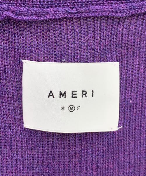 Ameri（アメリ）Ameri (アメリ) 薄手カーディガン パープル サイズ:Ｍの古着・服飾アイテム