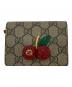 GUCCI（グッチ）の古着「スプリームチェリーウォレット」｜グレー×レッド