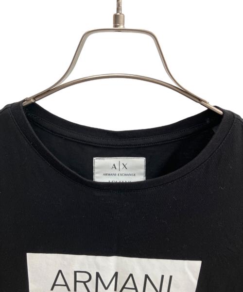 ARMANI EXCHANGE（アルマーニ エクスチェンジ）ARMANI EXCHANGE (アルマーニ エクスチェンジ) 半袖ワンピース ブラック サイズ:Ｍの古着・服飾アイテム