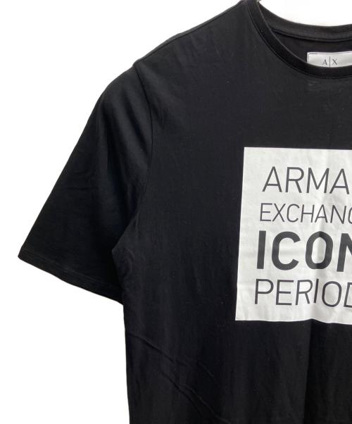 ARMANI EXCHANGE（アルマーニ エクスチェンジ）ARMANI EXCHANGE (アルマーニ エクスチェンジ) 半袖ワンピース ブラック サイズ:Ｍの古着・服飾アイテム