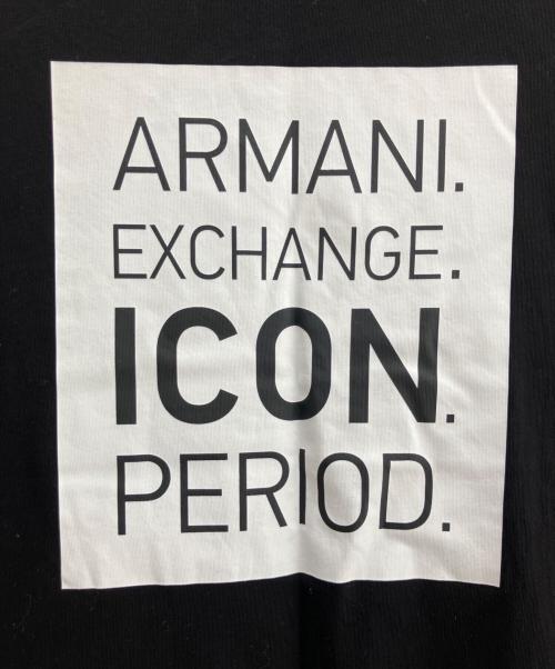 ARMANI EXCHANGE（アルマーニ エクスチェンジ）ARMANI EXCHANGE (アルマーニ エクスチェンジ) 半袖ワンピース ブラック サイズ:Ｍの古着・服飾アイテム