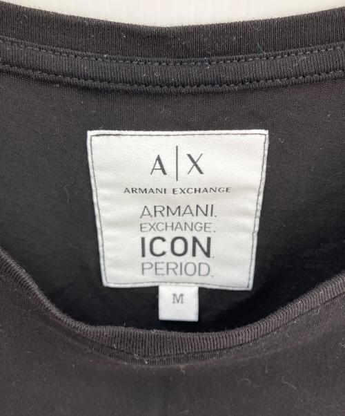 ARMANI EXCHANGE（アルマーニ エクスチェンジ）ARMANI EXCHANGE (アルマーニ エクスチェンジ) 半袖ワンピース ブラック サイズ:Ｍの古着・服飾アイテム