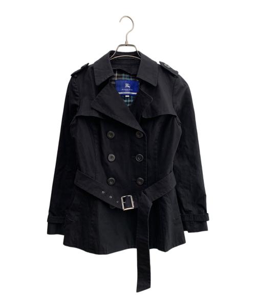 BURBERRY BLUE LABEL（バーバリー ブルー レーベル）BURBERRY BLUE LABEL (バーバリー ブルー レーベル) トレンチコート ブラック サイズ:40の古着・服飾アイテム