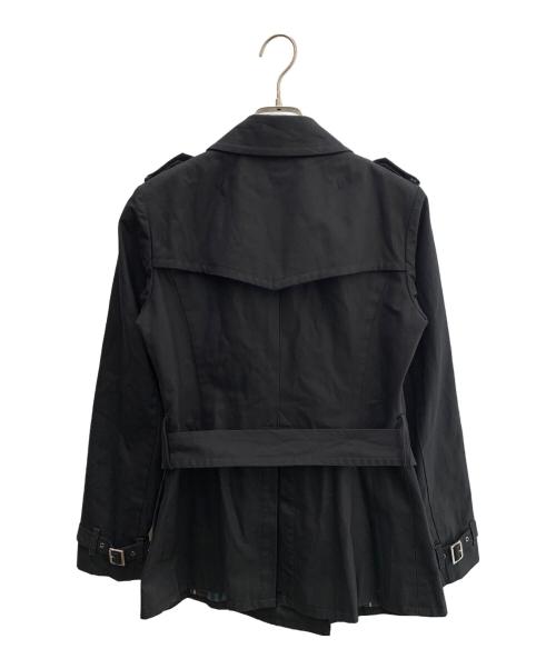 BURBERRY BLUE LABEL（バーバリー ブルー レーベル）BURBERRY BLUE LABEL (バーバリー ブルー レーベル) トレンチコート ブラック サイズ:40の古着・服飾アイテム