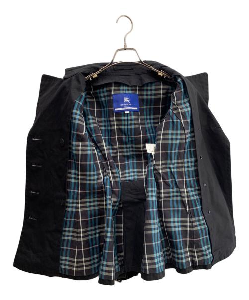BURBERRY BLUE LABEL（バーバリー ブルー レーベル）BURBERRY BLUE LABEL (バーバリー ブルー レーベル) トレンチコート ブラック サイズ:40の古着・服飾アイテム