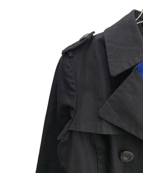BURBERRY BLUE LABEL（バーバリー ブルー レーベル）BURBERRY BLUE LABEL (バーバリー ブルー レーベル) トレンチコート ブラック サイズ:40の古着・服飾アイテム