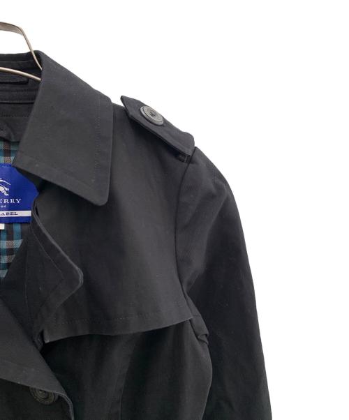 BURBERRY BLUE LABEL（バーバリー ブルー レーベル）BURBERRY BLUE LABEL (バーバリー ブルー レーベル) トレンチコート ブラック サイズ:40の古着・服飾アイテム