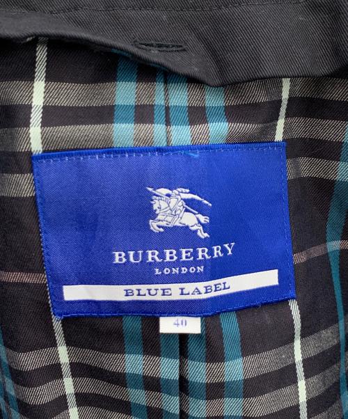 BURBERRY BLUE LABEL（バーバリー ブルー レーベル）BURBERRY BLUE LABEL (バーバリー ブルー レーベル) トレンチコート ブラック サイズ:40の古着・服飾アイテム
