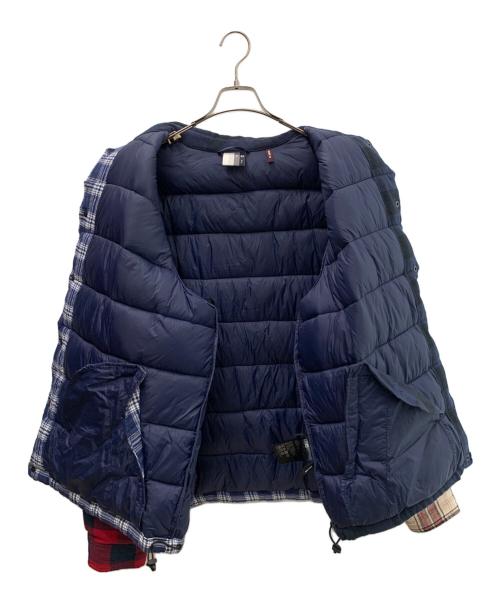 KITH（キス）KITH (キス) 中綿ジャケット ネイビー×レッド サイズ:XLの古着・服飾アイテム