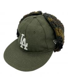 New Era（ニューエラ）の古着「フライトキャップ」｜カーキ