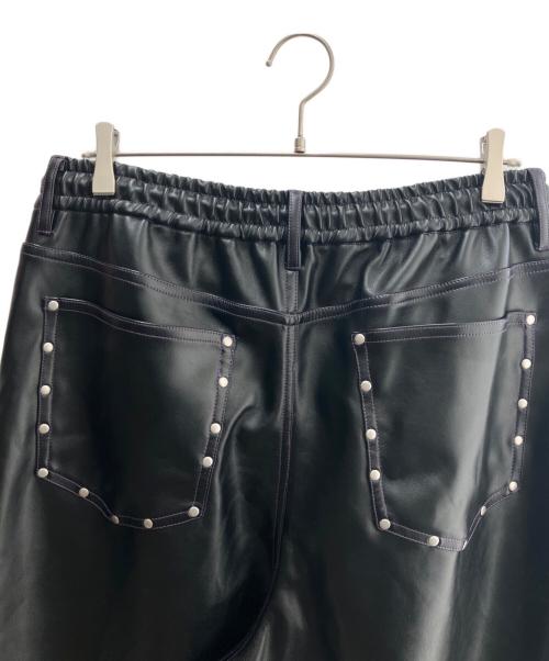 SOUNDS GOOOOD（サウンズグッド）SOUNDS GOOOOD (サウンズグッド) フリンジレザーライダースパンツ ブラック サイズ:SIZE ONEの古着・服飾アイテム