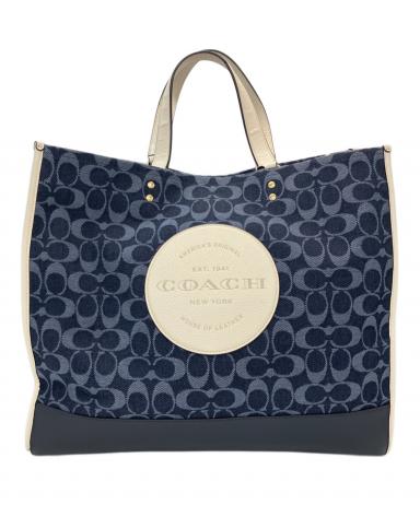 中古・古着通販】COACH (コーチ) トートバッグ ネイビー｜ブランド