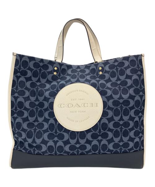 COACH（コーチ）COACH (コーチ) トートバッグ ネイビーの古着・服飾アイテム