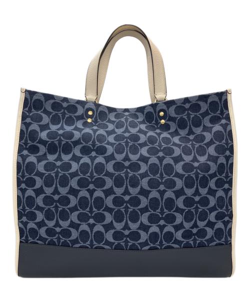 COACH（コーチ）COACH (コーチ) トートバッグ ネイビーの古着・服飾アイテム