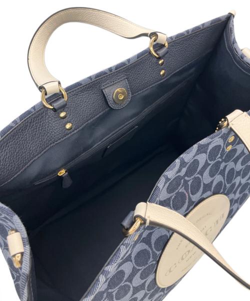 COACH（コーチ）COACH (コーチ) トートバッグ ネイビーの古着・服飾アイテム