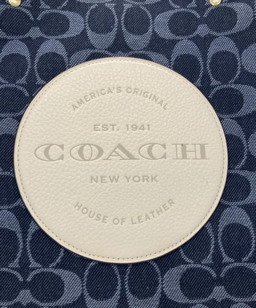 COACH（コーチ）COACH (コーチ) トートバッグ ネイビーの古着・服飾アイテム