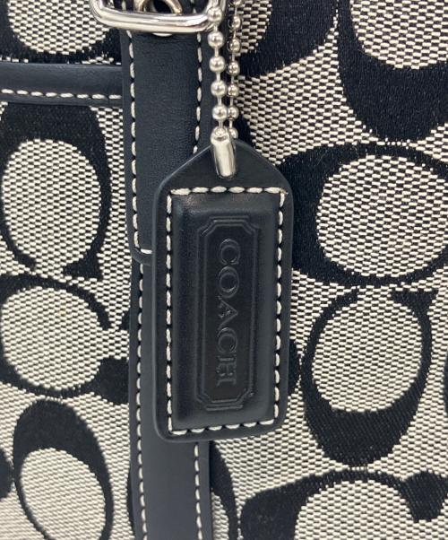 COACH（コーチ）COACH (コーチ) 総柄ワンショルダーバッグ ブラックの古着・服飾アイテム