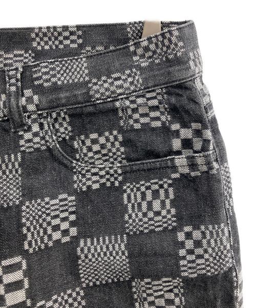 LOUIS VUITTON（ルイ ヴィトン）LOUIS VUITTON (ルイ ヴィトン) デニムパンツ ブラック サイズ:83.5cm (W33)の古着・服飾アイテム