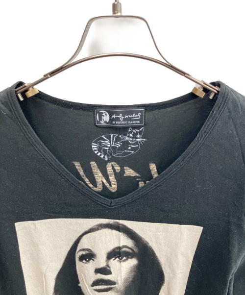 Hysteric Glamour（ヒステリックグラマー）Hysteric Glamour (ヒステリックグラマー) 長袖カットソー ブラック サイズ:FREEの古着・服飾アイテム