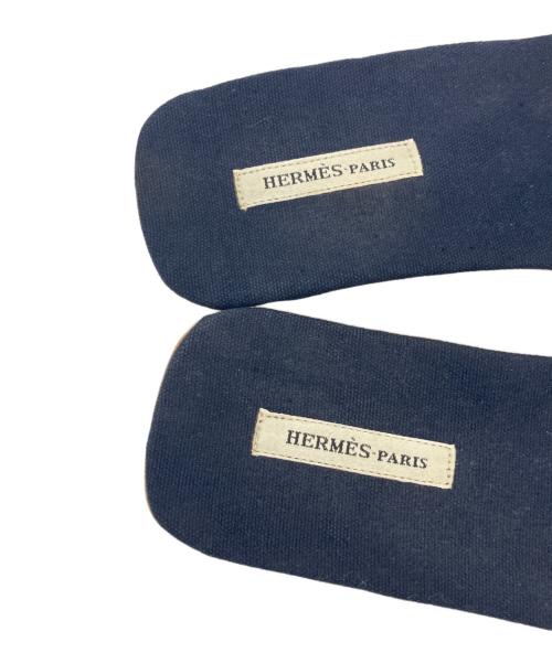 HERMES（エルメス）HERMES (エルメス) サンダル ネイビー サイズ:36の古着・服飾アイテム